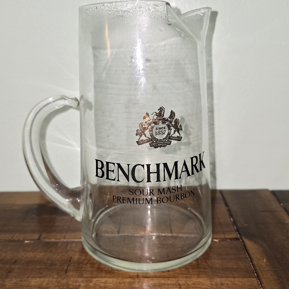 Bench Transparent Glass Pitcher